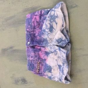 tie dye shorts